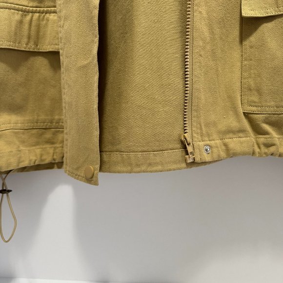 NWT _ PLM Hooded  Drawstring Utility Jacket; Color: Khaki; Size: S (Small) - Picture 3 of 4